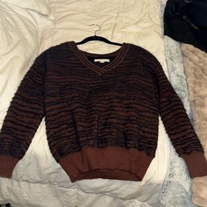 Soft v neck fall sweater